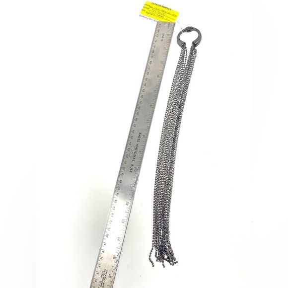 NWT Free People Broadway Chain Barette Hematite Hair Accessory - Picture 9 of 9